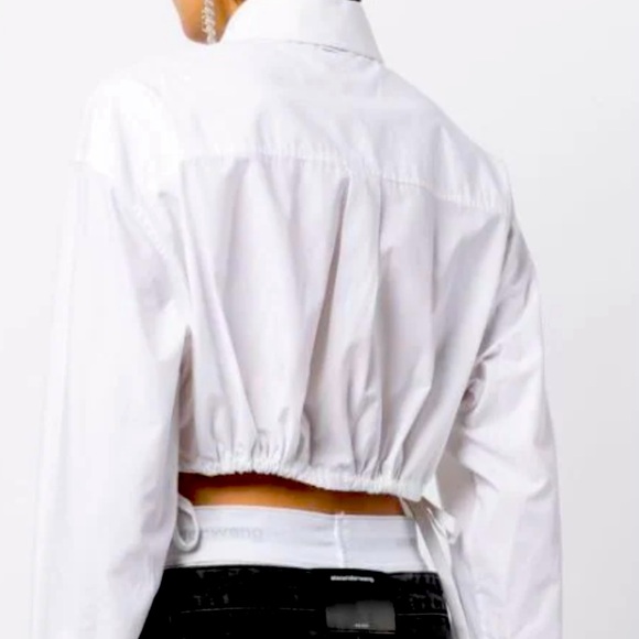 Alexander Wang Drawstring Cropped Shirt - Picture 3 of 11